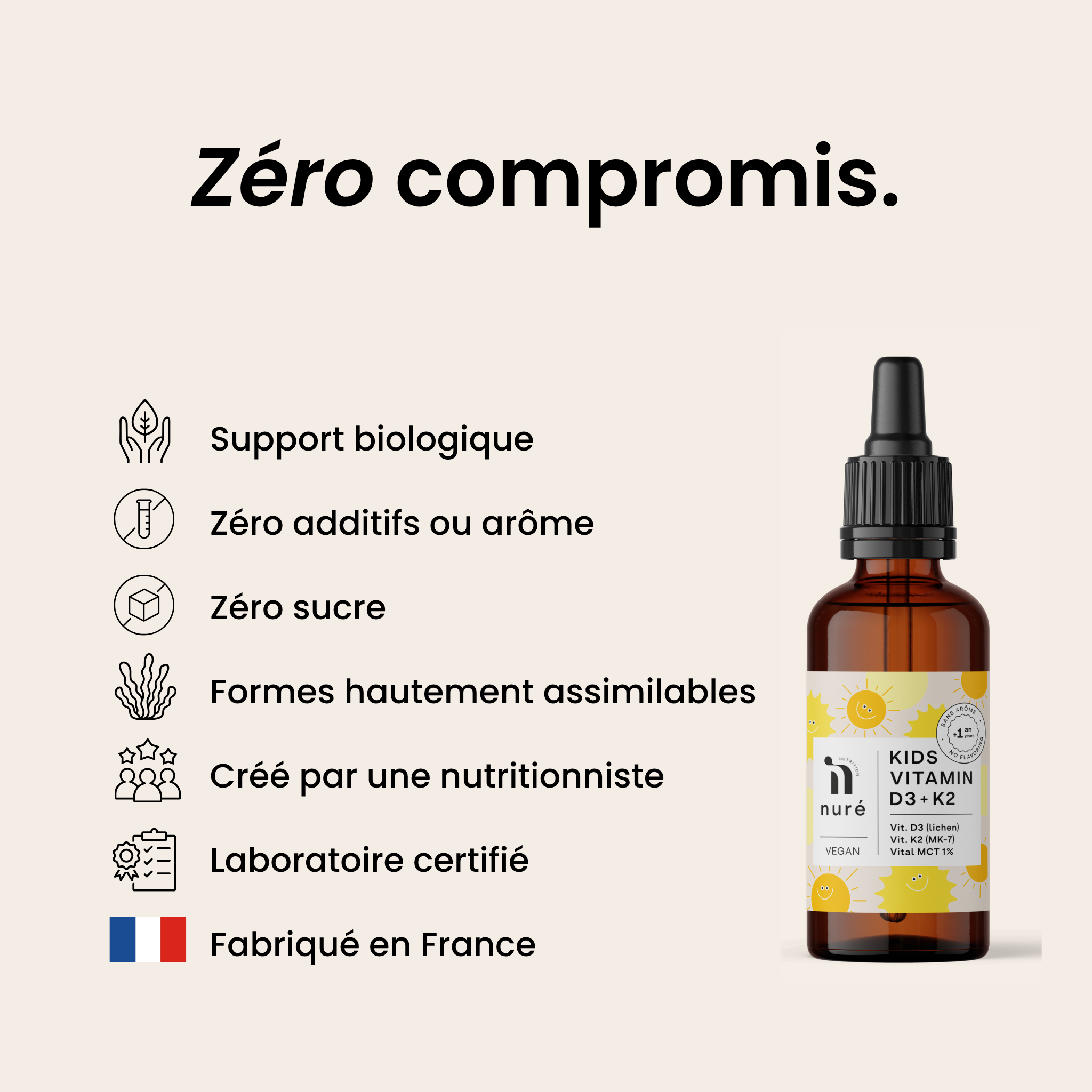 Kids Vitamin D3 + K2
