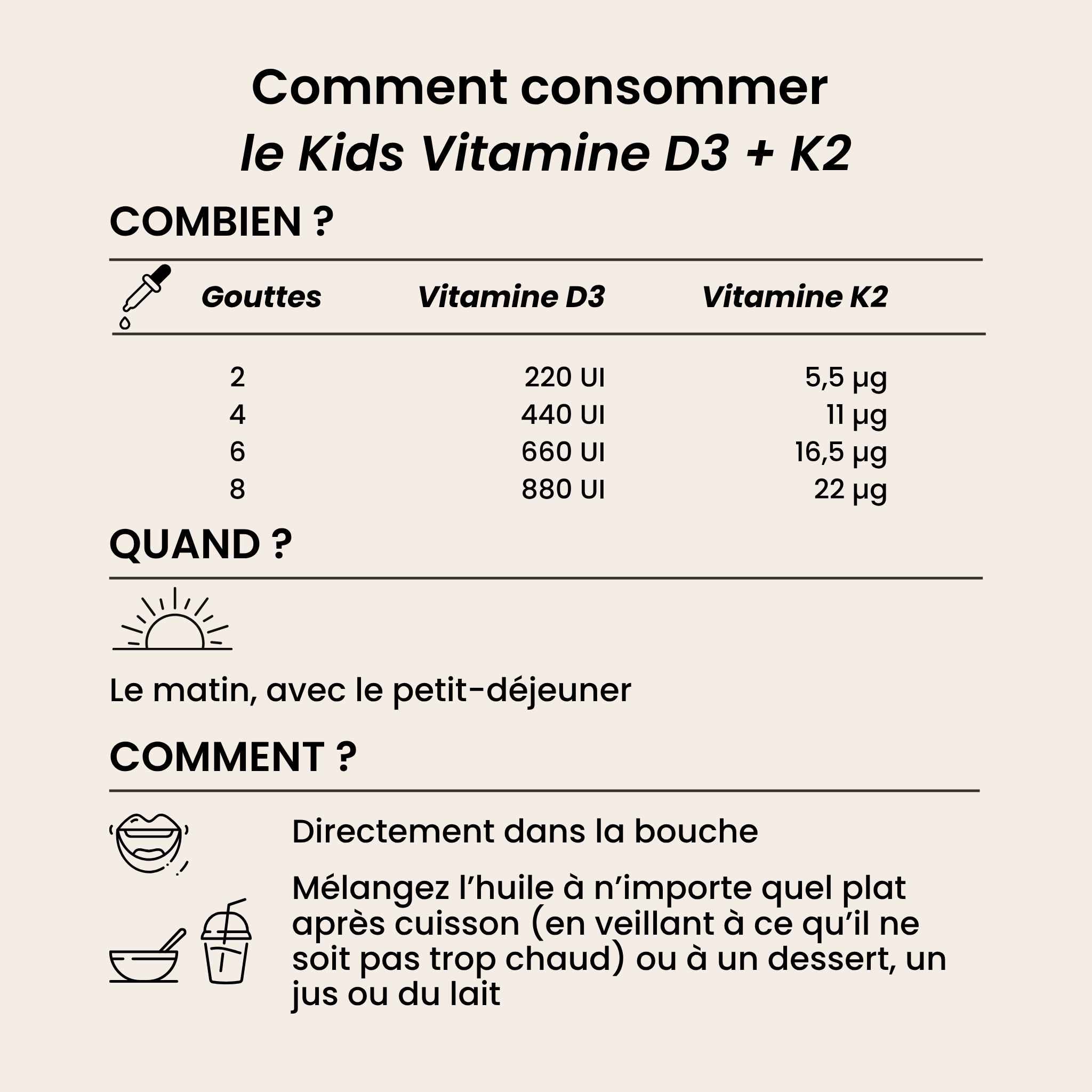 Kids Vitamin D3 + K2