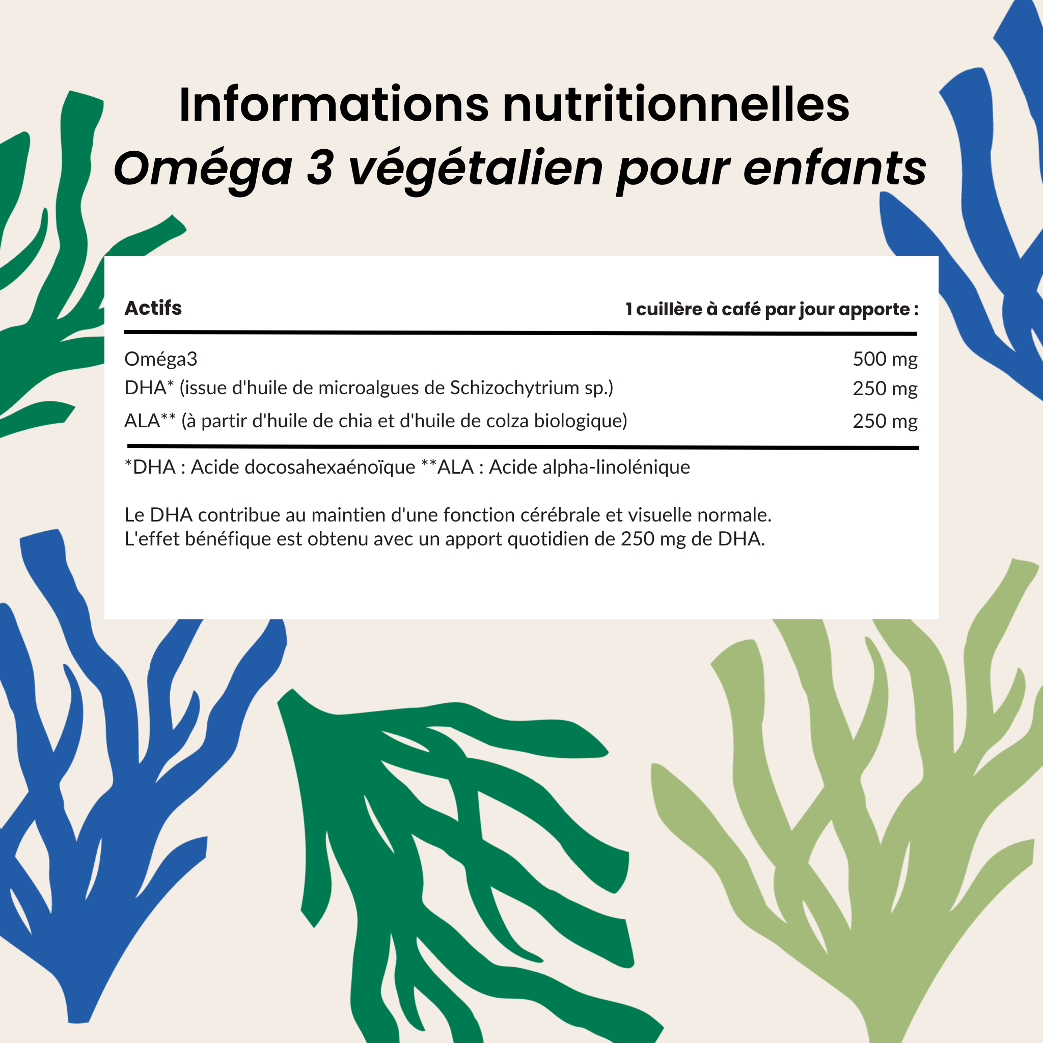 Kids Vegan Omega-3 | 125 ML