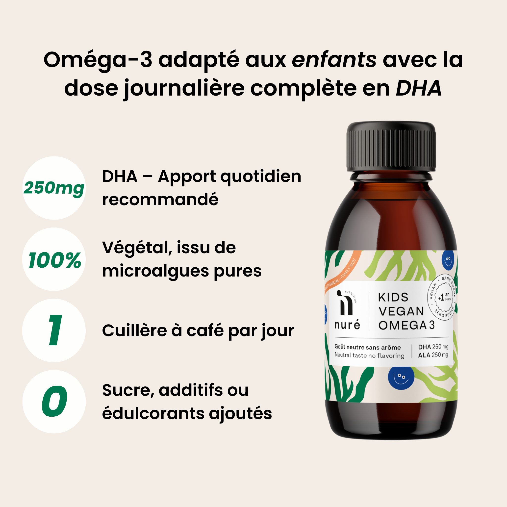 Kids Vegan Omega-3 | 125 ML